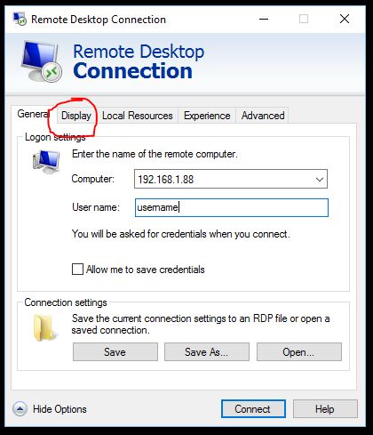 Remote Desktop Settings